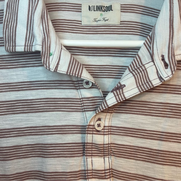 Link Soul Polo Men’s Small Striped - Picture 2 of 6
